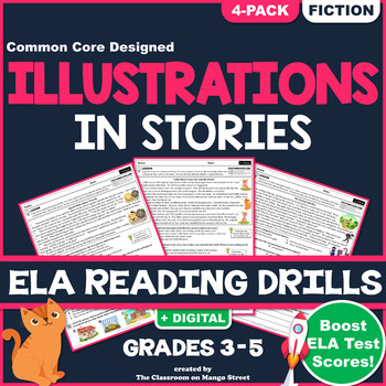 Preview of Illustrations in Stories: Reading Comprehension Worksheets | 3RD/4TH/5TH GRADE