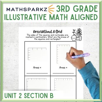 Preview of Math Sparkz - based on Illustrative Math 3rd Grade Unit 2, Section B