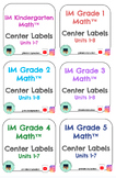 K-5 Illustrative Mathematics® Center Labels & Guides Bundle