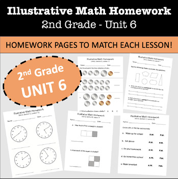 Preview of Illustrative Math Daily Homework- 2nd Grade- Unit 6