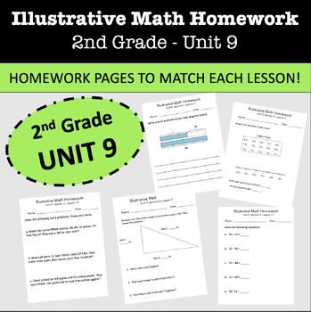 Preview of Illustrative Math Daily Homework- 2nd Grade- Unit 9