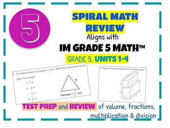 Preview of Illustrative Math, Grade 5, Review for IM Units 1-4