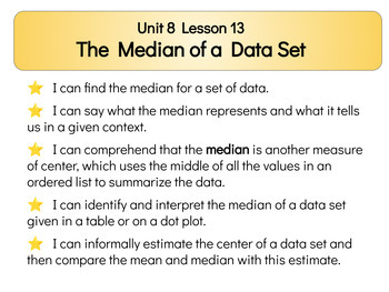 Preview of Illustrative Math Grade 6 Unit 8 Lesson 13 The Median of a Data Set