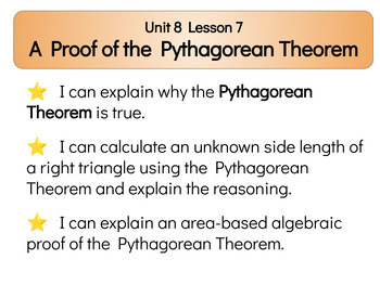 Preview of Illustrative Math Grade 8 Unit 8 Lesson 7 A Proof of the Pythagorean Theorem