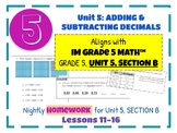 Illustrative Math HOMEWORK, Unit 5 Section B, Add & Subtra