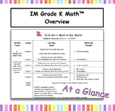 Illustrative Math Kindergarten Curriculum Overview at A Gl