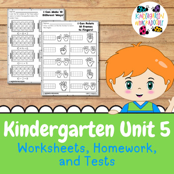 Preview of IM Kindergarten Math™ Unit 5 Follow Up - Decomposing Numbers to 10 Printables