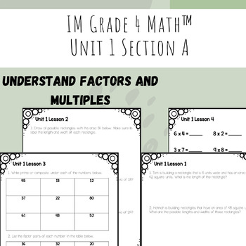 Illustrative Mathematics 4th Grade Unit 1 Section A Practice Problems