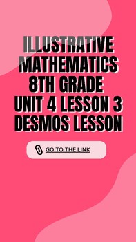 Preview of Illustrative Mathematics 8th Grade Unit 4 Lesson 3 Asynchronous Lesson!
