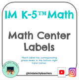 Illustrative Mathematics® Center Labels for Grades K-5