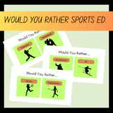 Illustrative Would You Rather Flashcards Sports Edition