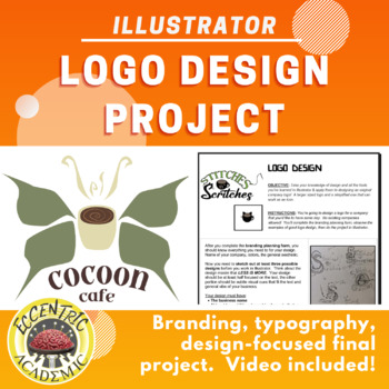 Preview of Illustrator - Logo Design Final Project with Written and Video Tutorials