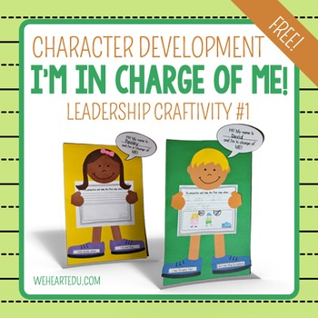Preview of I'm in Charge of Me!{Leadership Craftivity 1}