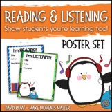 I'm Reading AND Listening - Posters to share Books and Music