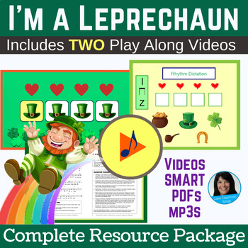 Preview of Leprechaun Song with Backing Track - St. Patrick’s Action Song (Class & Program)