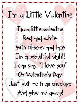 I'm a Little Valentine - Poem and Poetry Station Activities by Teri Havlik