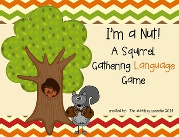Preview of Squirrel-Themed Language Game for Categories, Noun-Functions, Verbs & More!