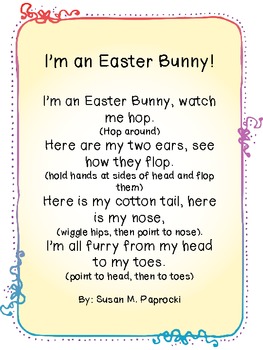 I'm an Easter Bunny Poem by Fun in ECSE | Teachers Pay Teachers