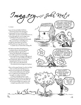 Preview of Imagery Comic with Activities Featuring John Keats