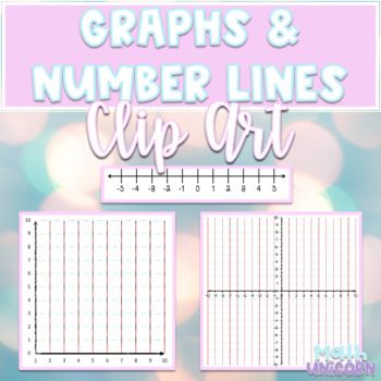 Preview of Math Clip Art | 30 Graphs & Number Lines Images | For Personal & Commercial Use