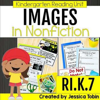 Preview of Images in a Nonfiction Text RI.K.7 - Kindergarten Reading Lessons RIK.7