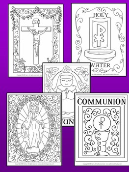 Images of the Catholic Mass Coloring Book by Happiness is Learning