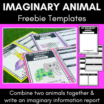 Preview of Imaginary Animal Informative Text Templates FREEBIE