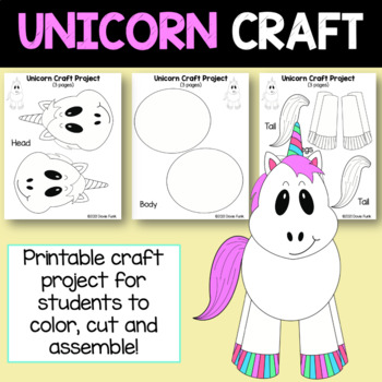 Printable Unicorn Craft