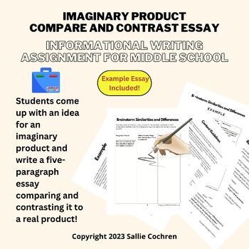 Preview of Imaginary Product Compare and Contrast Essay, Informational Writing/Grades 6-8
