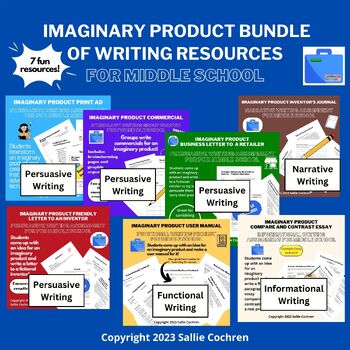 Preview of Imaginary Product Writing Bundle for Middle School