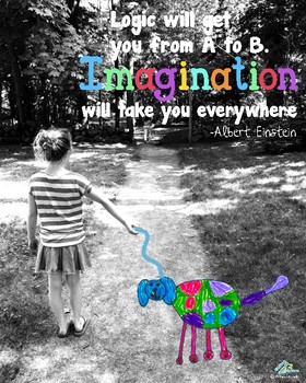 Preview of Imagination Quote (Albert Einstein)