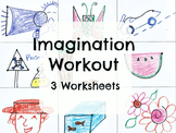 Imagination Workout Creativity Test Drawing Sub Art Lesson Plan Doodle Worksheet