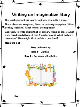 Preview of Imaginative Story Writing - Grade 2, HMH - Module 4