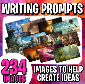 Preview of Imaginative Writing Prompts: 234 Original Images - Classroom Idea Posters