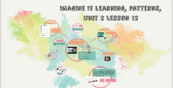 Preview of Imagine it learning, Unit 2 Patterns, Day 12