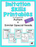 Imitation Skills Printables for Students with Autism & Sim
