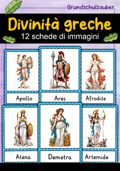 Preview of Immagini degli dei greci - 12 carte illustrate (italiano)