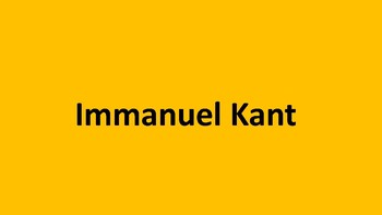 Preview of Immanuel Kant