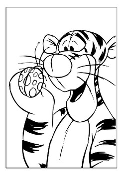 tigger coloring pages for kids