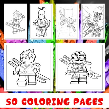 Immerse in Lego Ninjago: Martial Arts Coloring Fun for Young ...