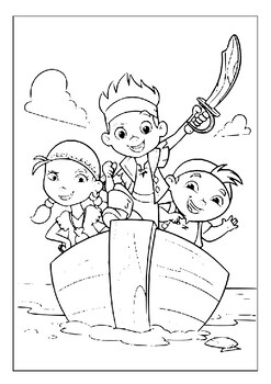 jake and the never land pirates coloring page