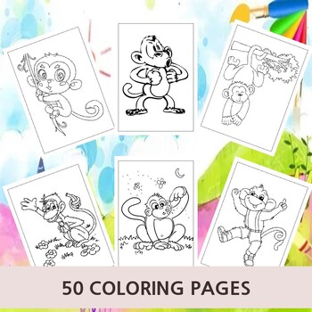 Kids Coloring and Painting Set, Safari, 4 x 4 –