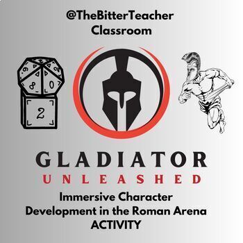 Preview of Immersive Roman Gladiators Game | Theatre/History | Rules, Worksheets, Printable