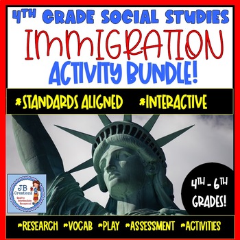 Preview of Immigration Bundle for 4th grade Social Studies (new learning standards)