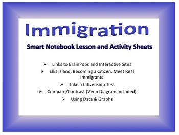 Preview of Immigration Notebook With Activities