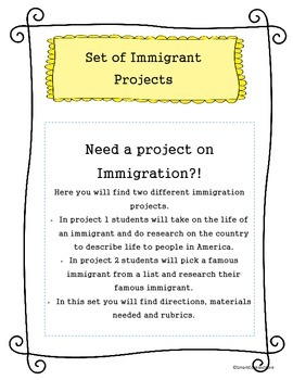 Preview of Immigration Projects