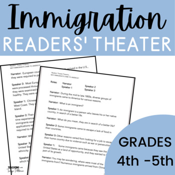 Preview of Immigration Readers' Theater 