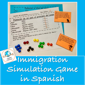 Preview of Immigration Simulation Game in Spanish / Juego de inmigración