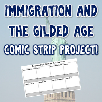 Preview of Immigration & The Gilded Age Comic Strip Project