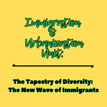 Preview of Immigration & Urbanization Unit: The New Wave of Immigration